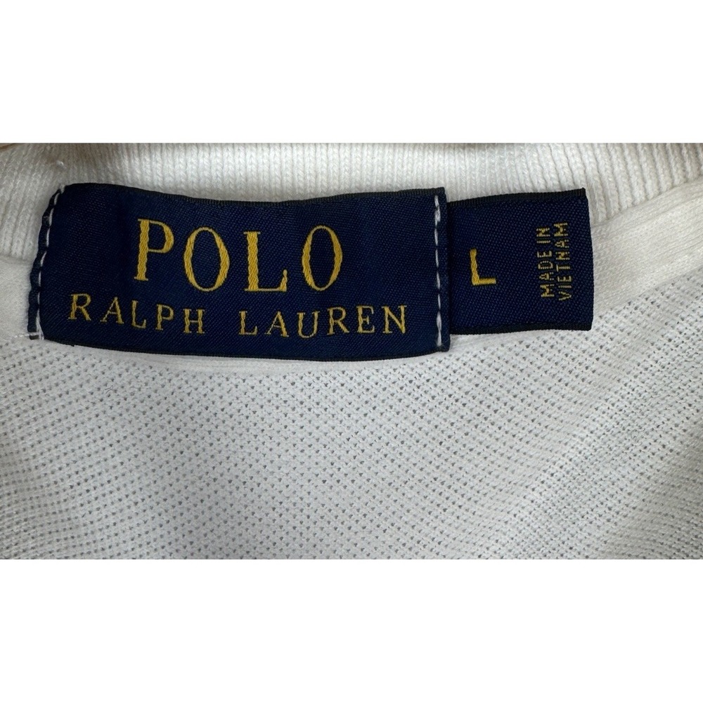 Polo Ralph Lauren Vintage Long Sleeve Shirt White Men's Size Large L - Picture 3 of 5